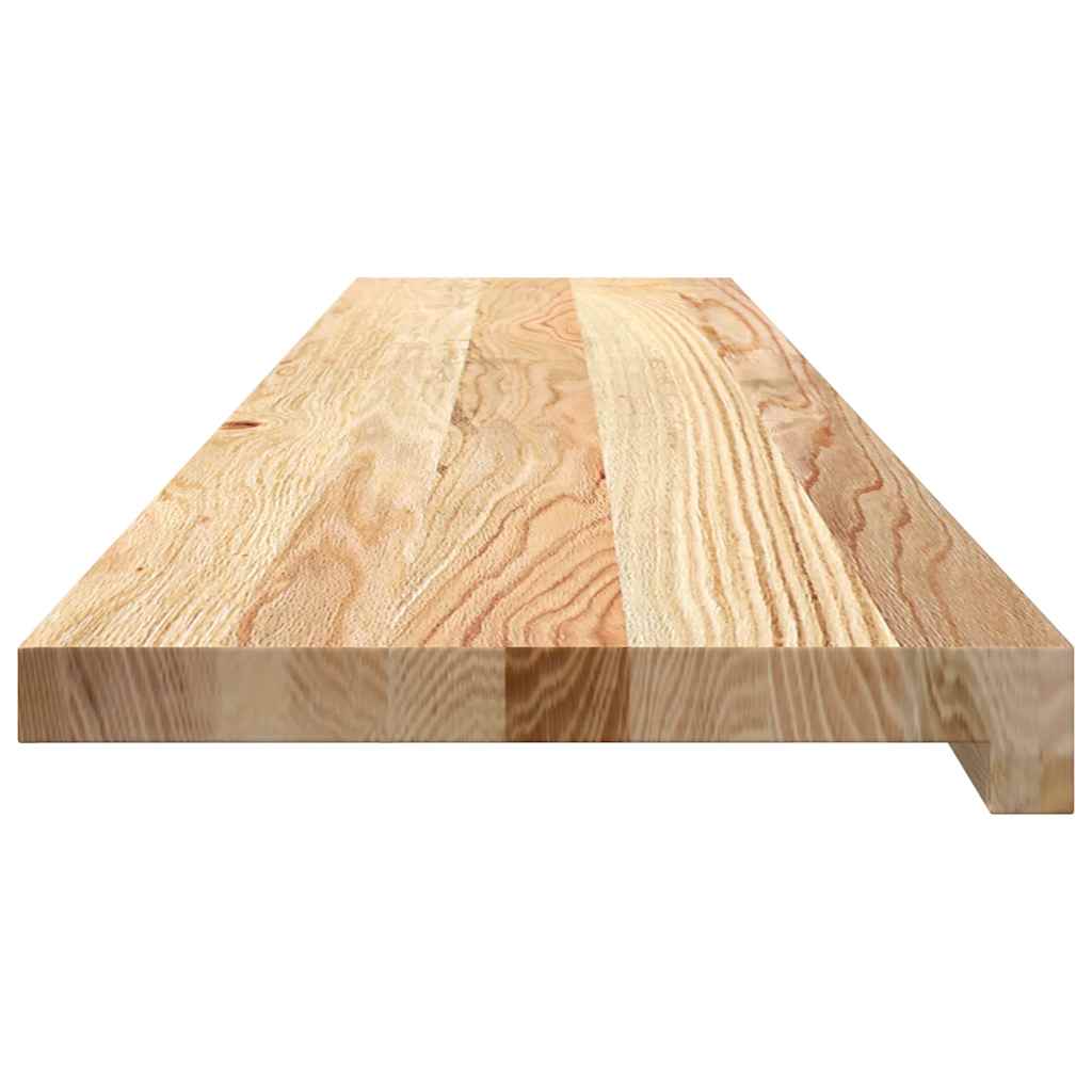 Gradini 2 pz 120x25x2 cm in Rovere Massello Non Trattato | homemem39