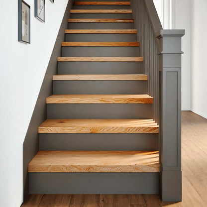 Gradini 2 pz Marrone Chiaro 70x30x2 cm Legno Massello Rovere | homemem39