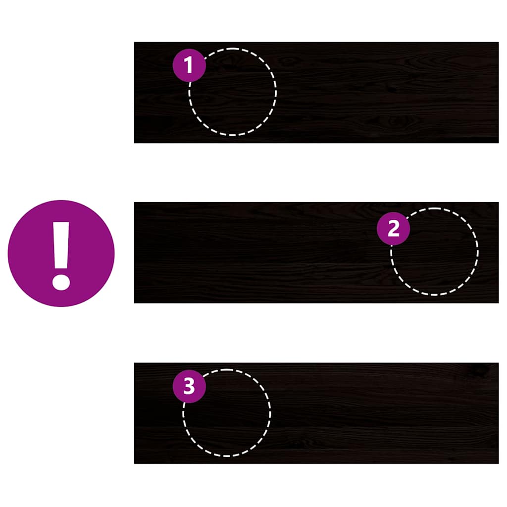 Gradini 2 pz Marrone Scuro 90x30x2 cm Legno Massello Rovere