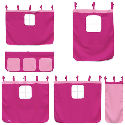 Letto a Castello senza Materasso Rosa 90x200 cm Legno di Pino | homemem39