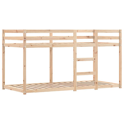 Letto a Castello senza Materasso Bianco e Nero 90x190cm in Pino | homemem39