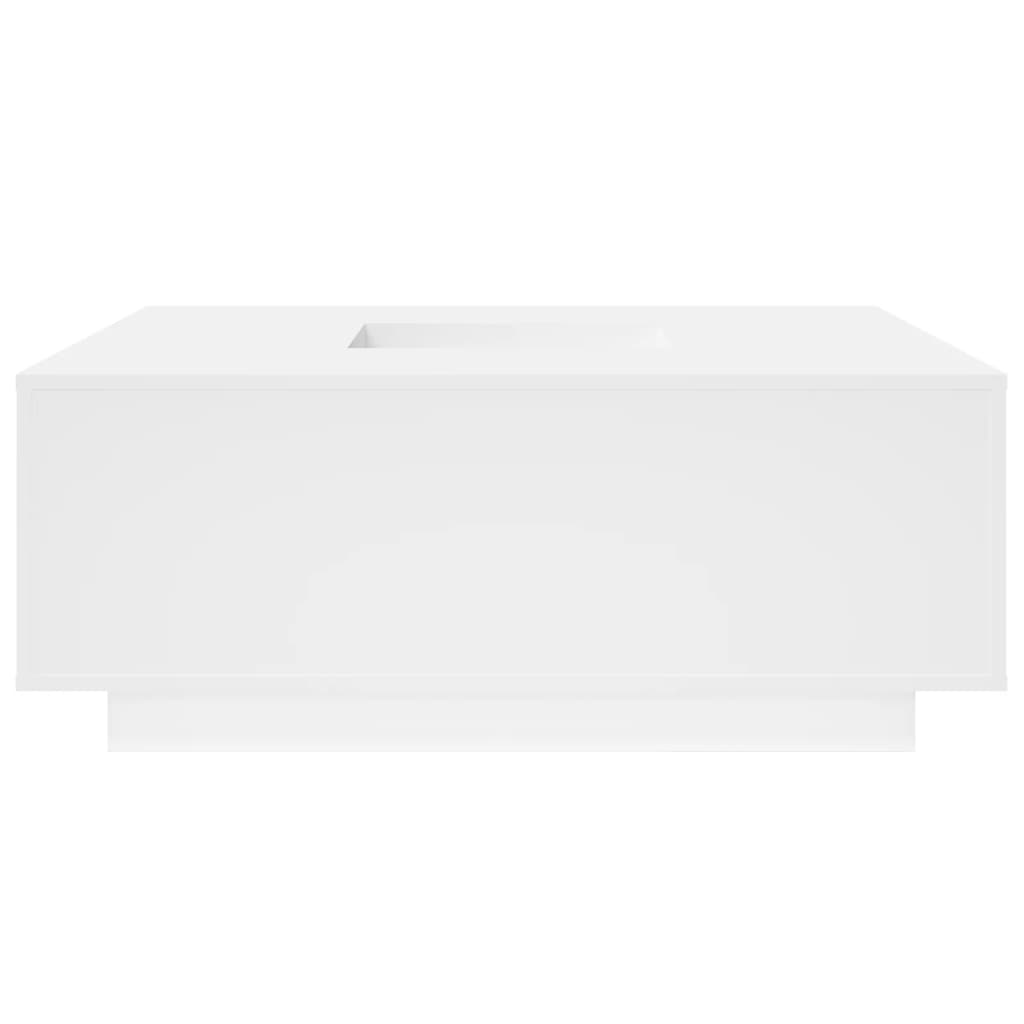 Tavolino da Salotto Bianco 100x100x40 cm in Legno Multistrato | homemem39
