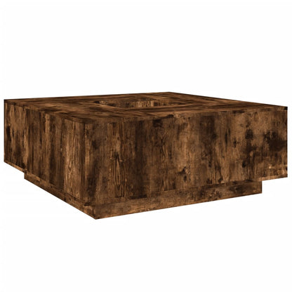 Tavolino da Salotto Rovere Fumo 100x100x40 cm Legno Multistrato | homemem39
