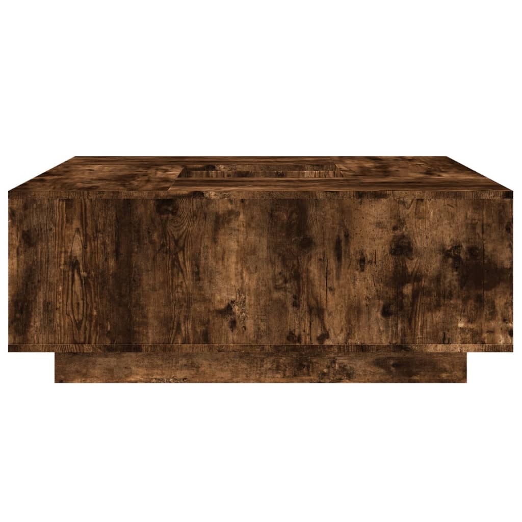 Tavolino da Salotto Rovere Fumo 100x100x40 cm Legno Multistrato | homemem39