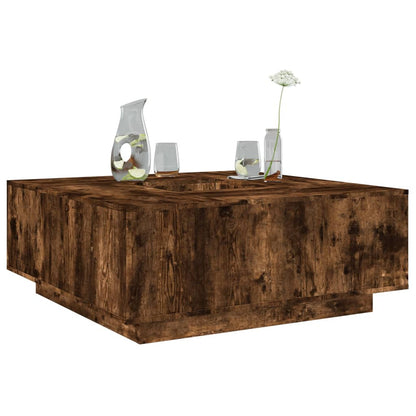 Tavolino da Salotto Rovere Fumo 100x100x40 cm Legno Multistrato | homemem39