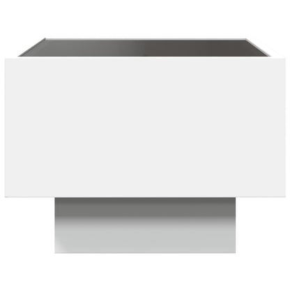 Comodino con LED Infinity Bianco 40x40x30 cm | homemem39