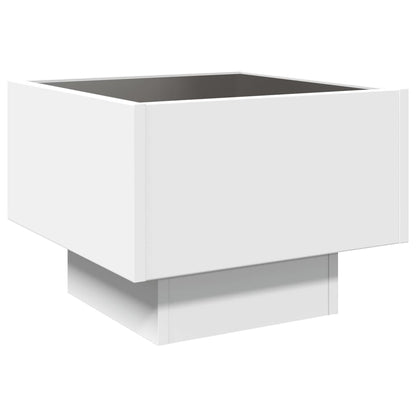 Comodino con LED Infinity Bianco 40x40x30 cm | homemem39