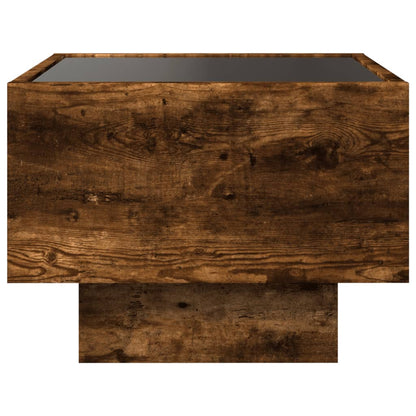 Comodino con LED Infinity Rovere Fumo 40x40x30 cm | homemem39