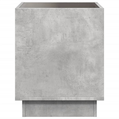 Comodino con LED Infinity Grigio Cemento 50x50x50 cm - homemem39