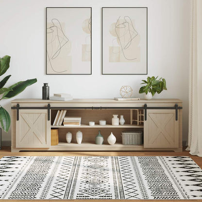 Kit Anta Scorrevole Armadio in Acciaio al Carbonio 113 cm