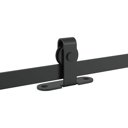 Kit Anta Scorrevole Armadio in Acciaio al Carbonio 113 cm | homemem39
