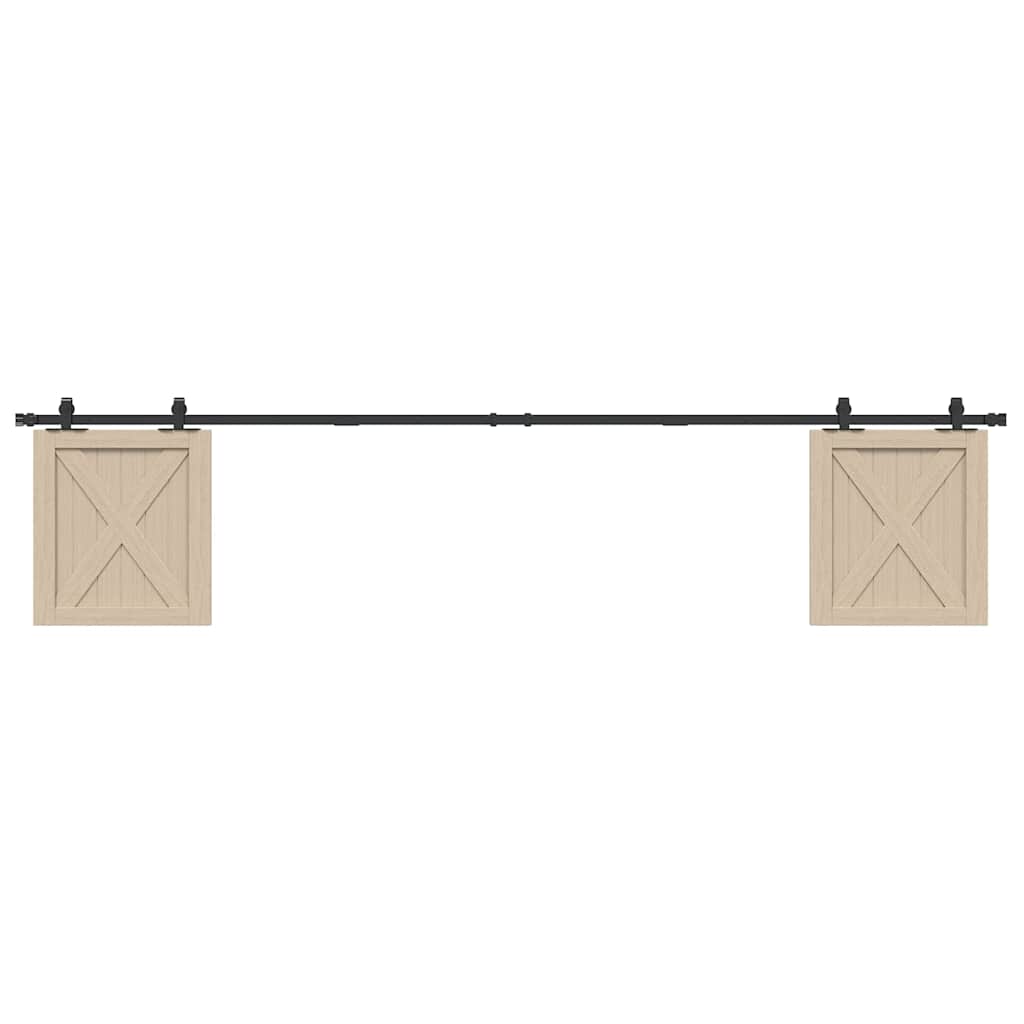 Kit Anta Scorrevole Armadio in Acciaio al Carbonio 244 cm | homemem39