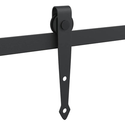 Kit Anta Scorrevole Armadio in Acciaio al Carbonio 113 cm