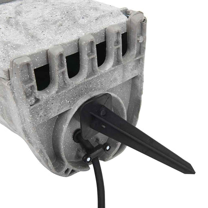 Presa da Esterno con Picchetto a 4 Vie Grigio Effetto Pietra - homemem39