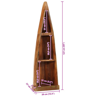 Mobile a Barca 39x27x127 Legno Massello di Recupero | homemem39