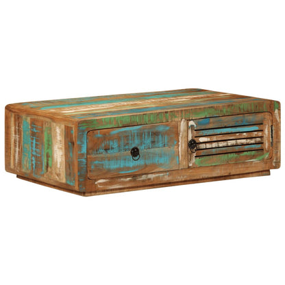 Tavolino da Salotto 89x55x29 cm in Legno Massello di Recupero | homemem39