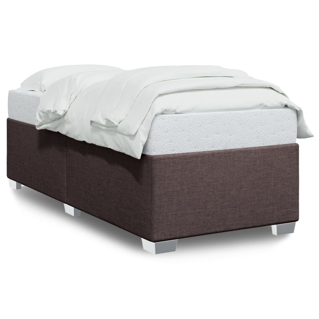 Giroletto senza Materasso Marrone Scuro 100x200 cm Tessuto | homemem39