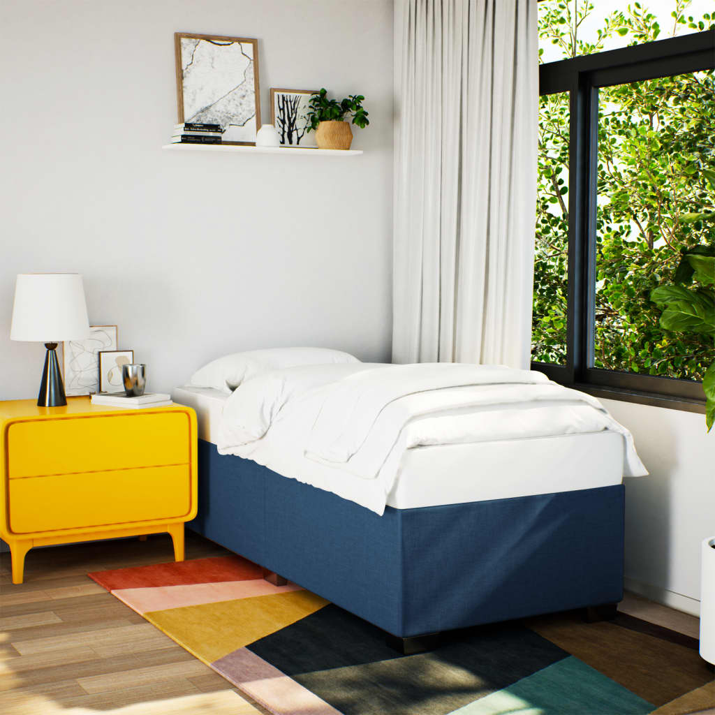 Giroletto senza Materasso Blu 100x200 cm in Tessuto | homemem39