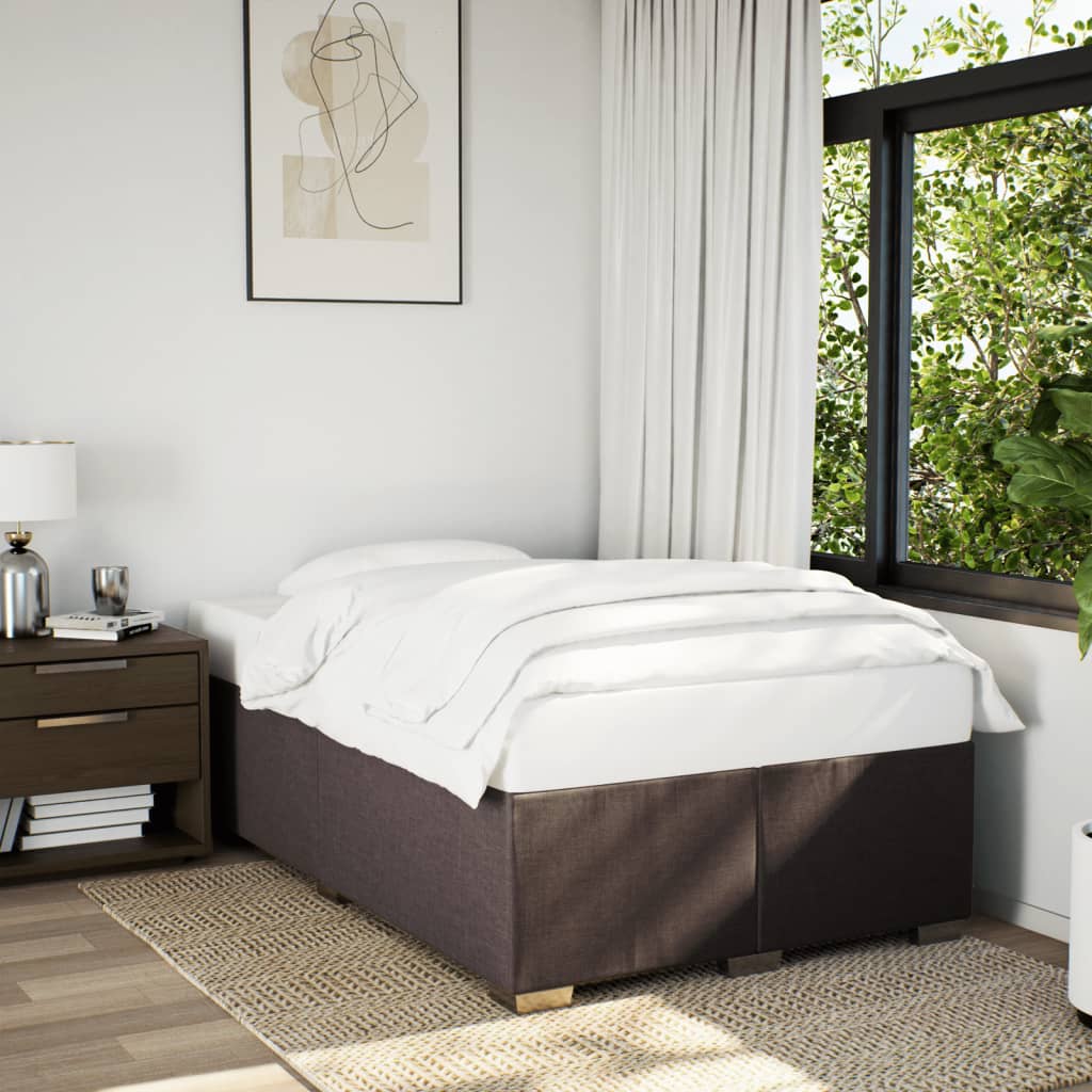 Giroletto senza Materasso Marrone Scuro 120x200 cm Tessuto | homemem39