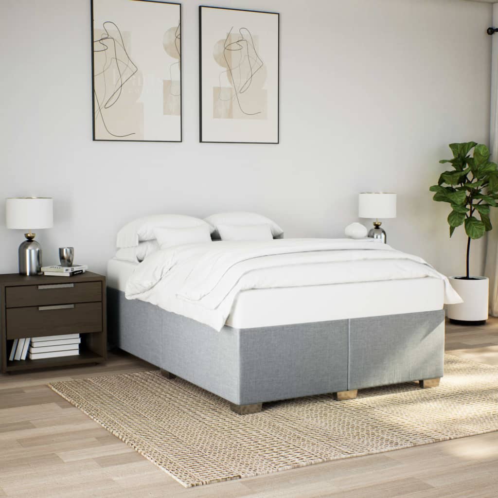Giroletto senza Materasso Grigio Chiaro 140x190 cm Tessuto | homemem39