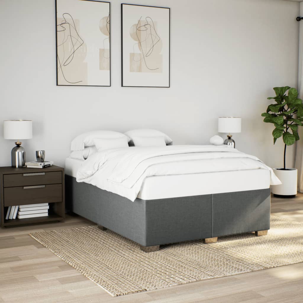 Giroletto senza Materasso Grigio Scuro 140x190 cm Tessuto | homemem39