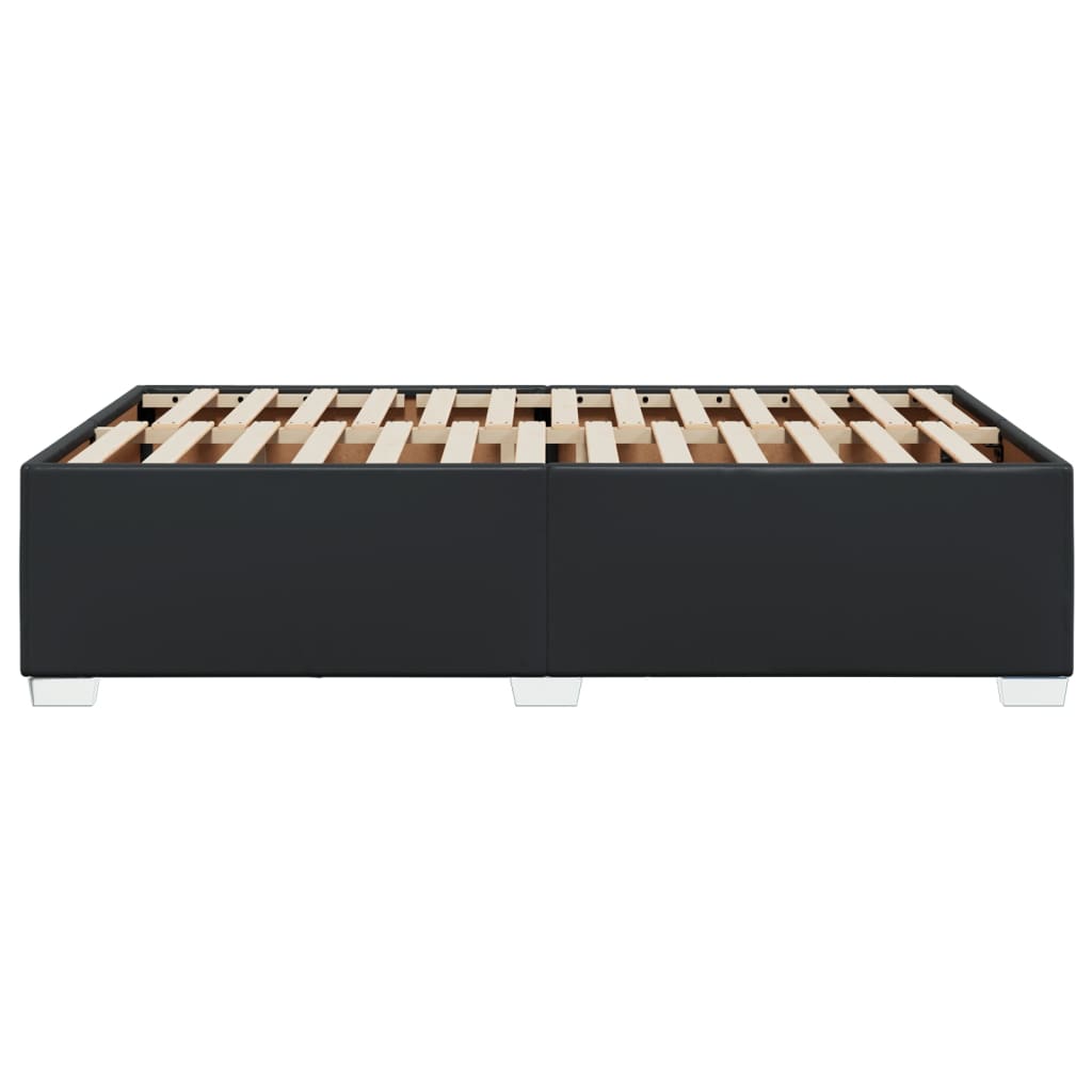 Giroletto senza Materasso Nero 120x190 cm Similpelle | homemem39