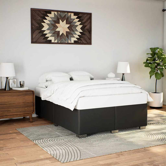 Struttura letto senza Materasso Nera in Similpelle | homemem39