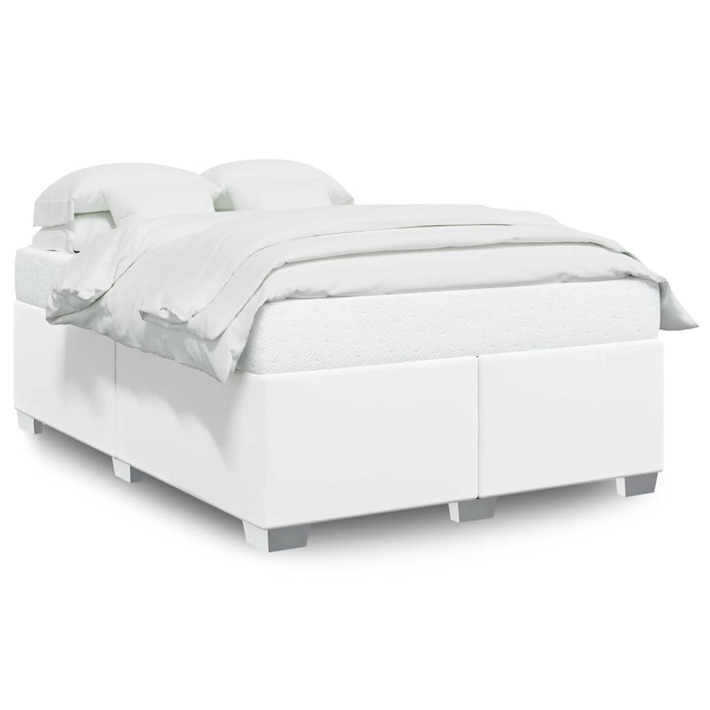 Struttura letto senza Materasso Bianca in Similpelle | homemem39