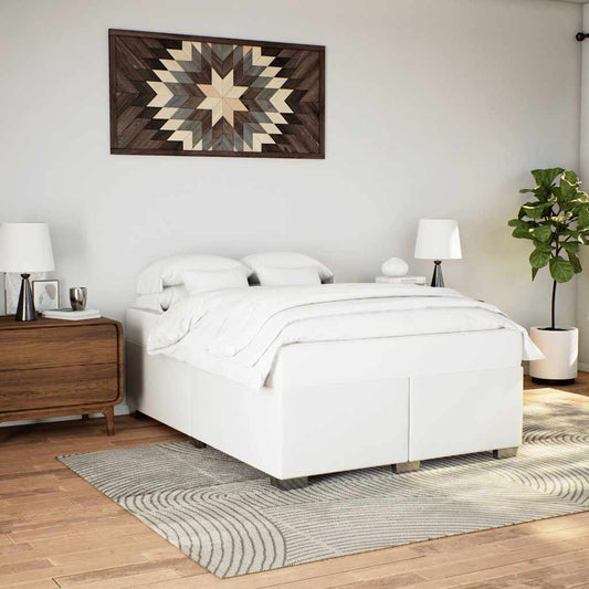 Struttura letto senza Materasso Bianca in Similpelle | homemem39