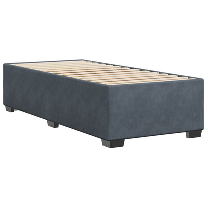 Giroletto senza Materasso Grigio Scuro 80x200 cm Velluto | homemem39