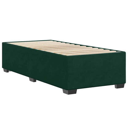 Giroletto senza Materasso Verde Scuro 80x200 cm in Velluto | homemem39