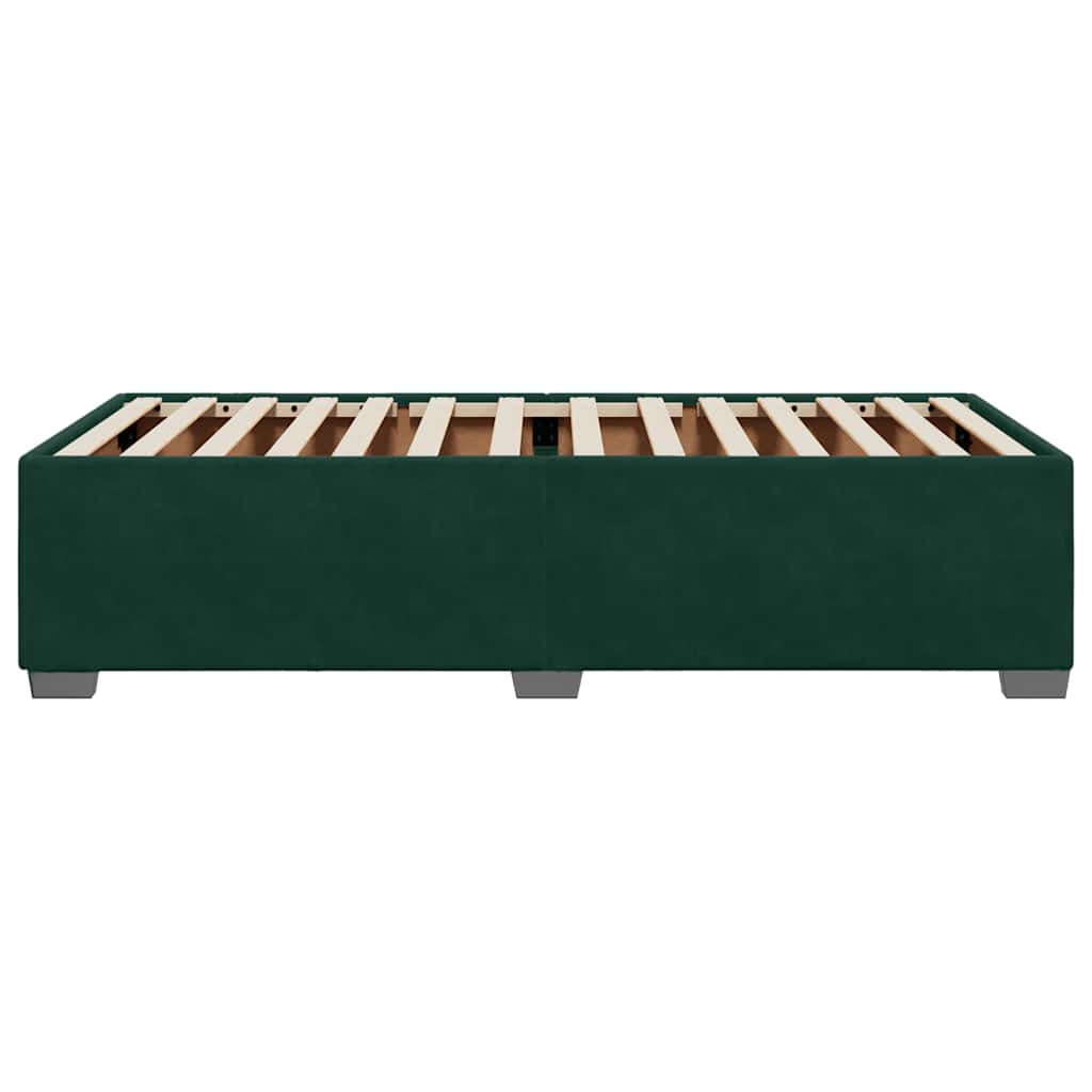 Giroletto senza Materasso Verde Scuro 80x200 cm in Velluto | homemem39