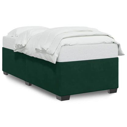 Giroletto senza Materasso Verde Scuro 90x190 cm in Velluto | homemem39