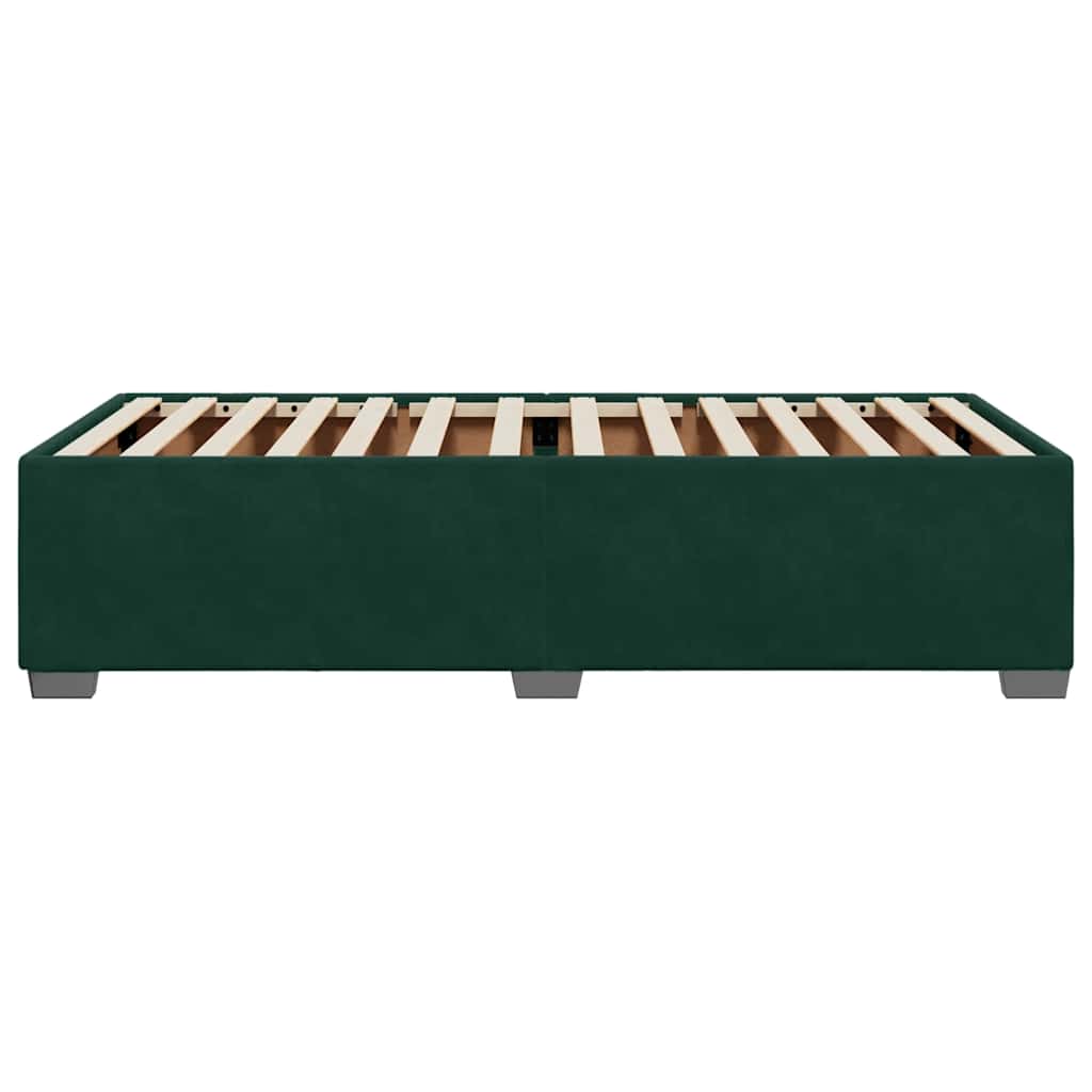 Giroletto senza Materasso Verde Scuro 90x190 cm in Velluto | homemem39