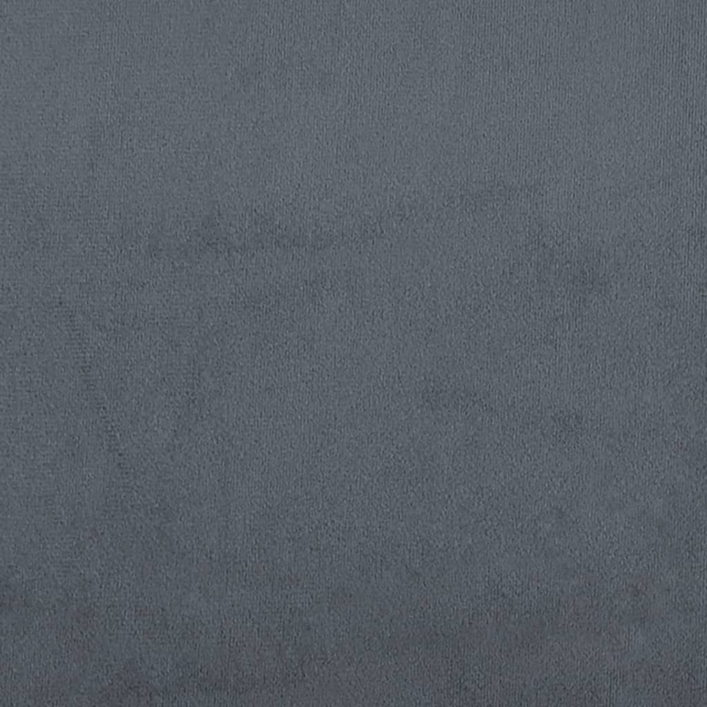 Giroletto senza Materasso Grigio Scuro 90x200 cm Velluto - homemem39