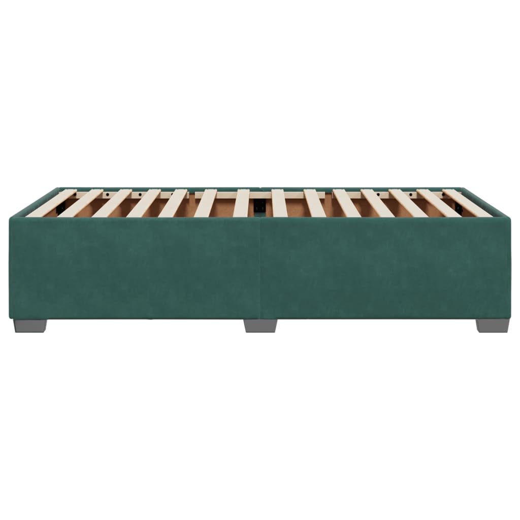 Giroletto senza Materasso Verde Scuro 90x200 cm in Velluto - homemem39