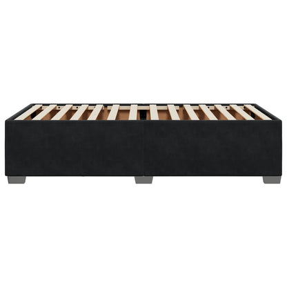 Giroletto senza Materasso Nero 100x200 cm in Velluto - homemem39