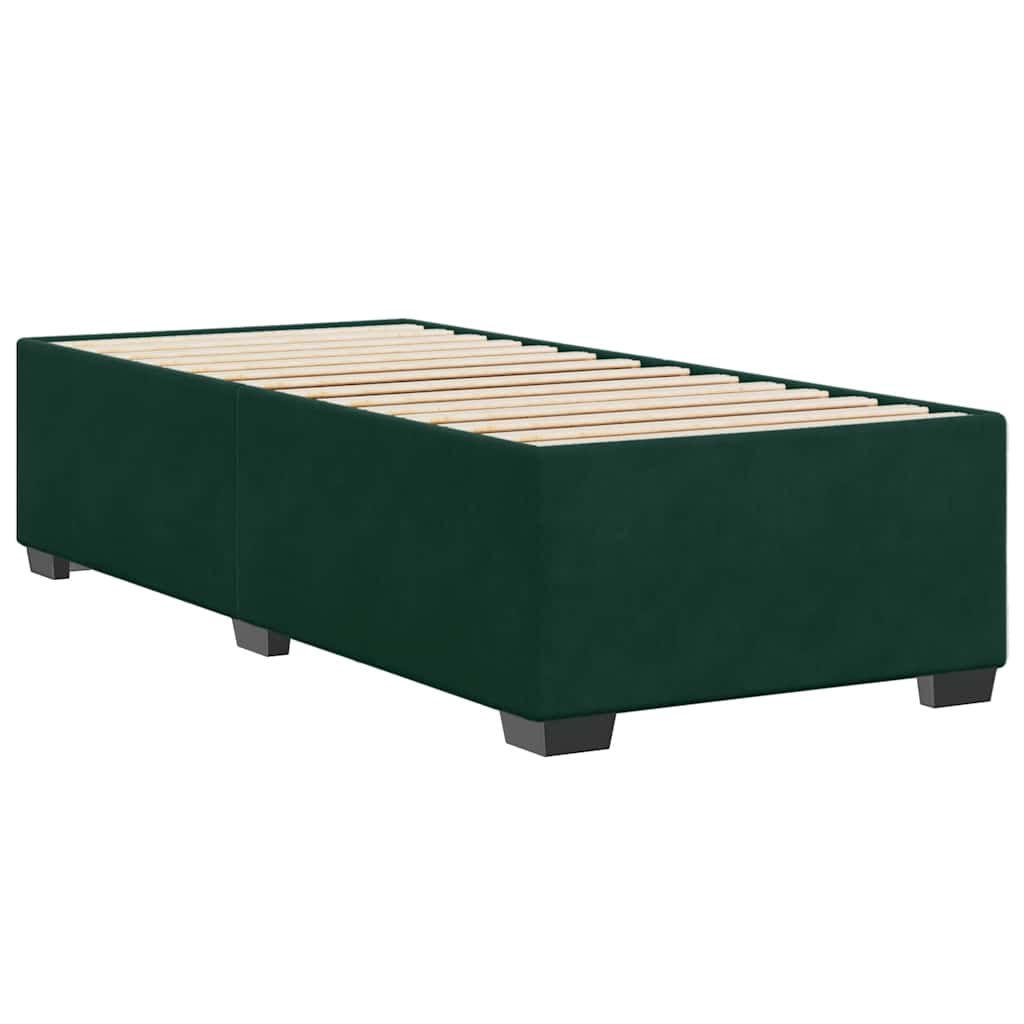 Giroletto senza Materasso Verde Scuro 100x200 cm in Velluto | homemem39
