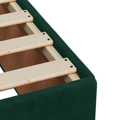 Giroletto senza Materasso Verde Scuro 100x200 cm in Velluto | homemem39