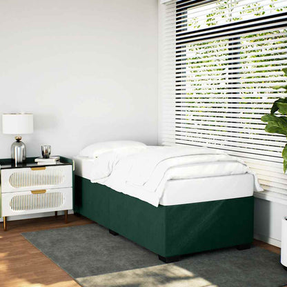 Giroletto senza Materasso Verde Scuro 100x200 cm in Velluto | homemem39