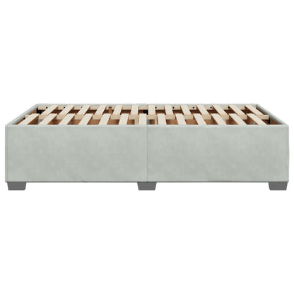 Giroletto senza Materasso Grigio Chiaro 120x190 cm Velluto | homemem39