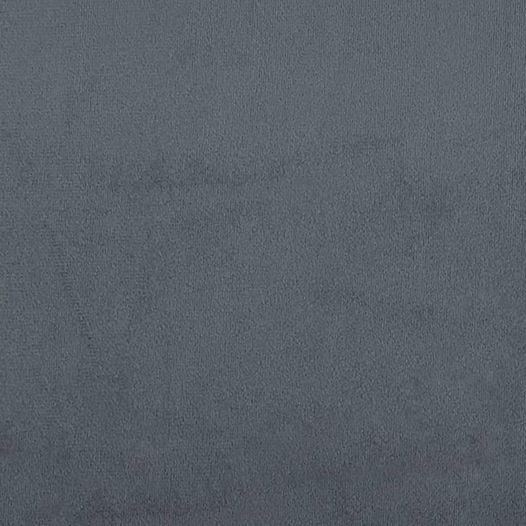 Giroletto senza Materasso Grigio Scuro 120x190 cm Velluto - homemem39