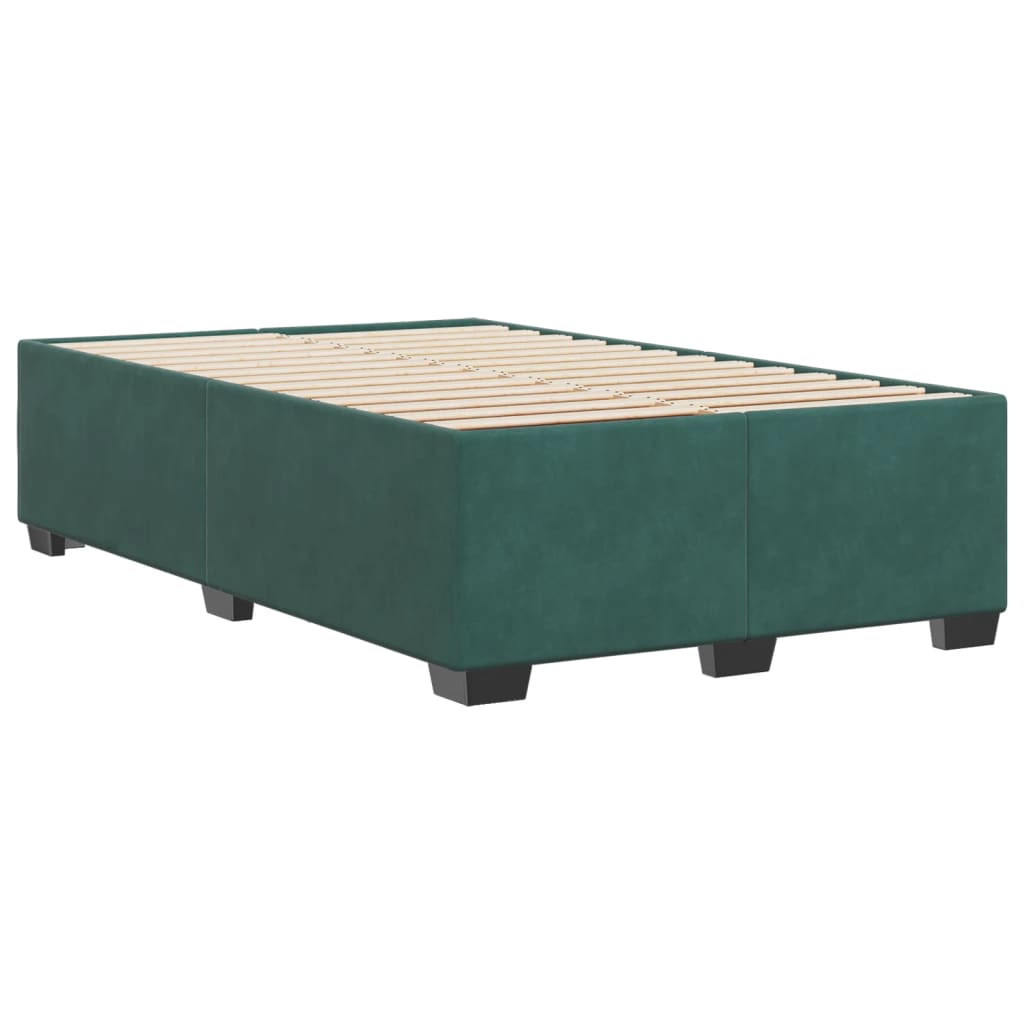 Giroletto senza Materasso Verde Scuro 120x190 cm Velluto - homemem39