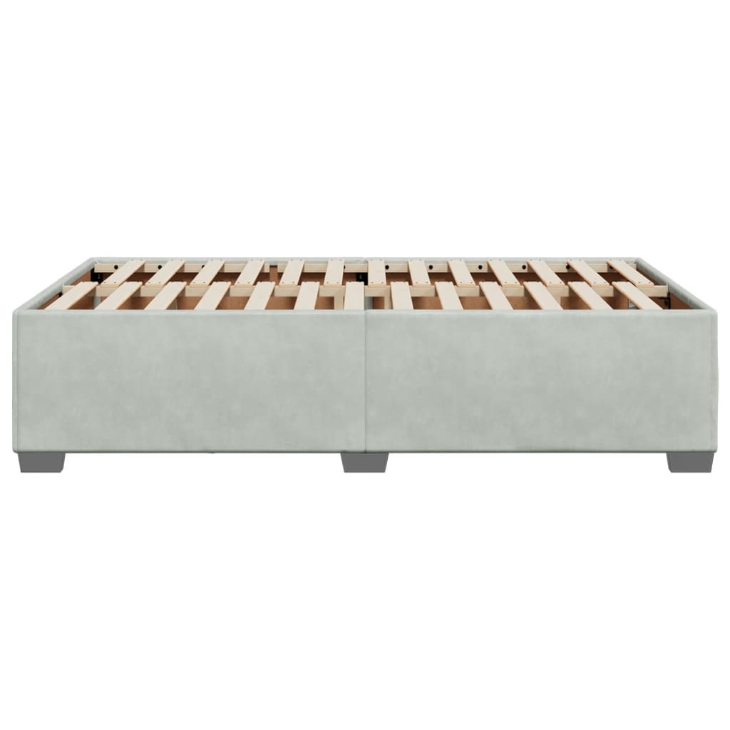 Giroletto senza Materasso Grigio Chiaro 120x200 cm Velluto | homemem39