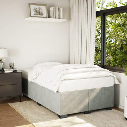 Giroletto senza Materasso Grigio Chiaro 120x200 cm Velluto | homemem39