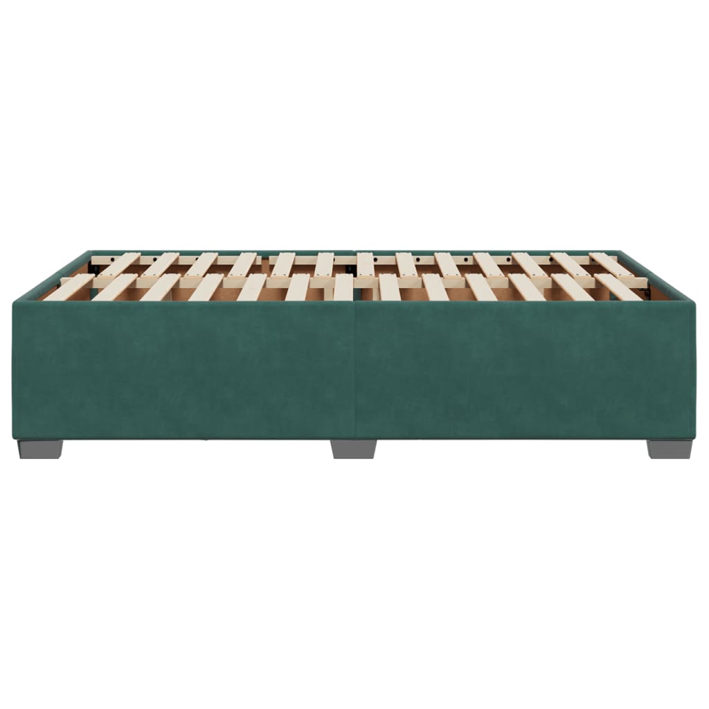 Giroletto senza Materasso Verde Scuro 120x200 cm in Velluto - homemem39