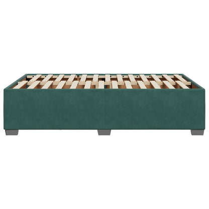Giroletto senza Materasso Verde Scuro 120x200 cm in Velluto - homemem39