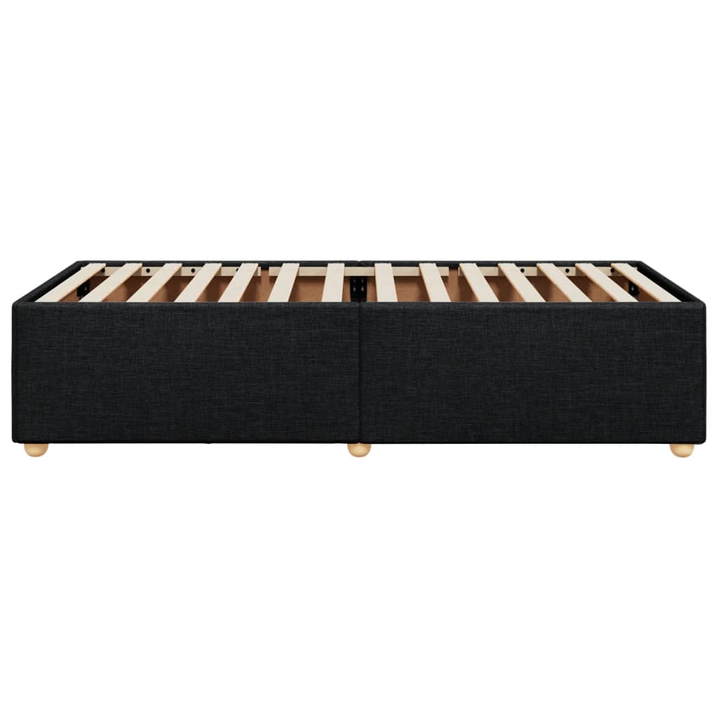 Giroletto senza Materasso Nero 90x190 cm in Tessuto | homemem39