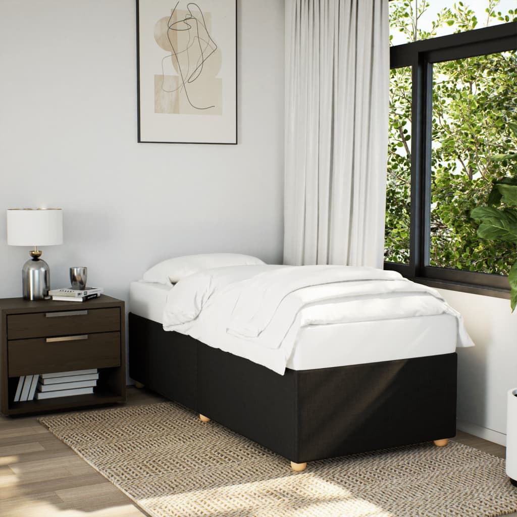 Giroletto senza Materasso Nero 90x190 cm in Tessuto | homemem39