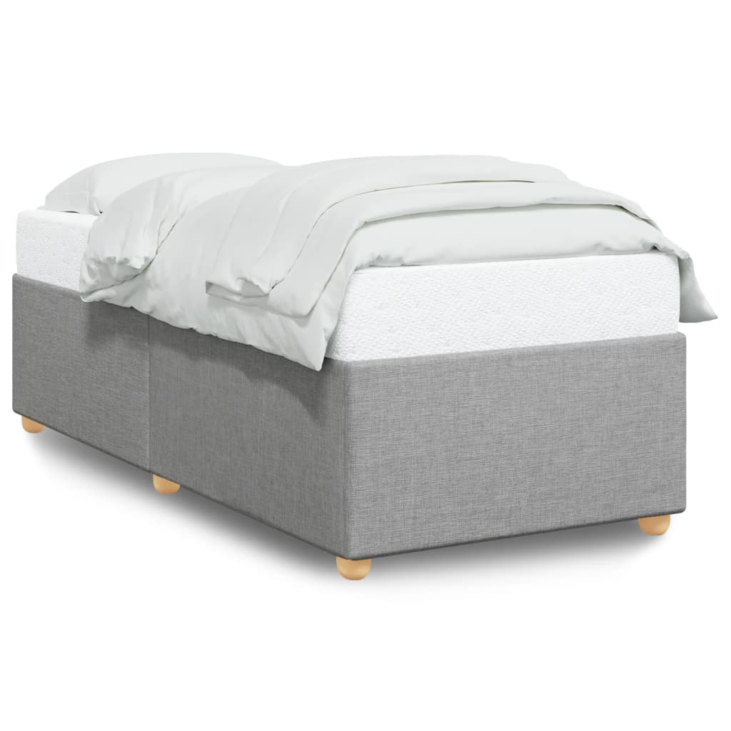Giroletto senza Materasso Grigio Chiaro 90x200 cm Tessuto | homemem39